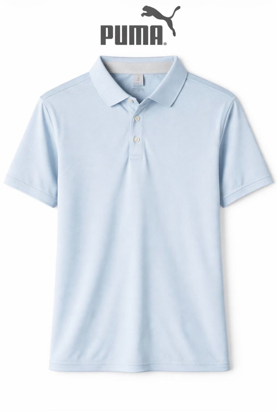 New Puma Mattr Volition Allegiance Golf Polo UPF 40 Light Blue Size XXL